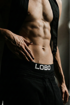 LOBO Premium Boxershorts für Herren  3er Pack Schwarz